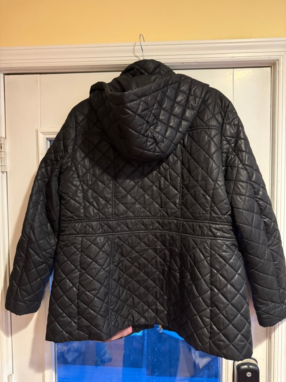kate spade Black Quilted Jacket with Pink Lining classic quite luxury cute goth - Picture 6 of 6